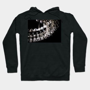 Abstract glass chandelier display Hoodie